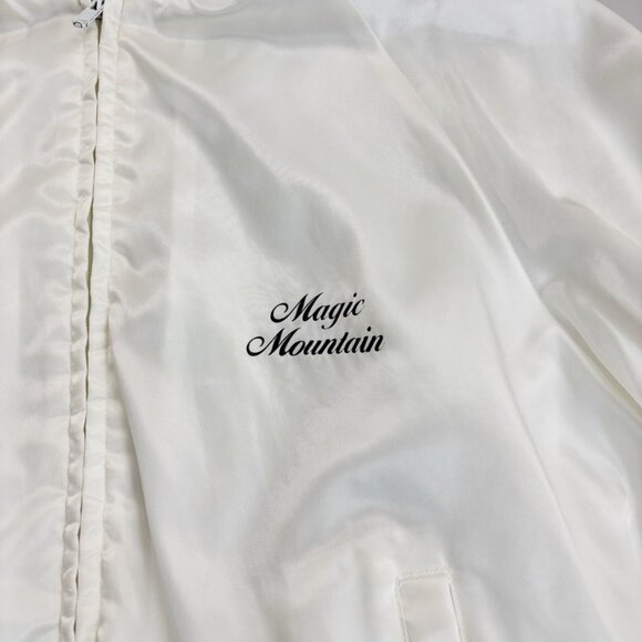 LOONEY TUNES Vintage Satin Bomber Jacket XL 1986 Sylvester Magic Mountain Park - Picture 8 of 10